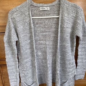 Abercrombie Kids Gray Waterfall Cardigan
